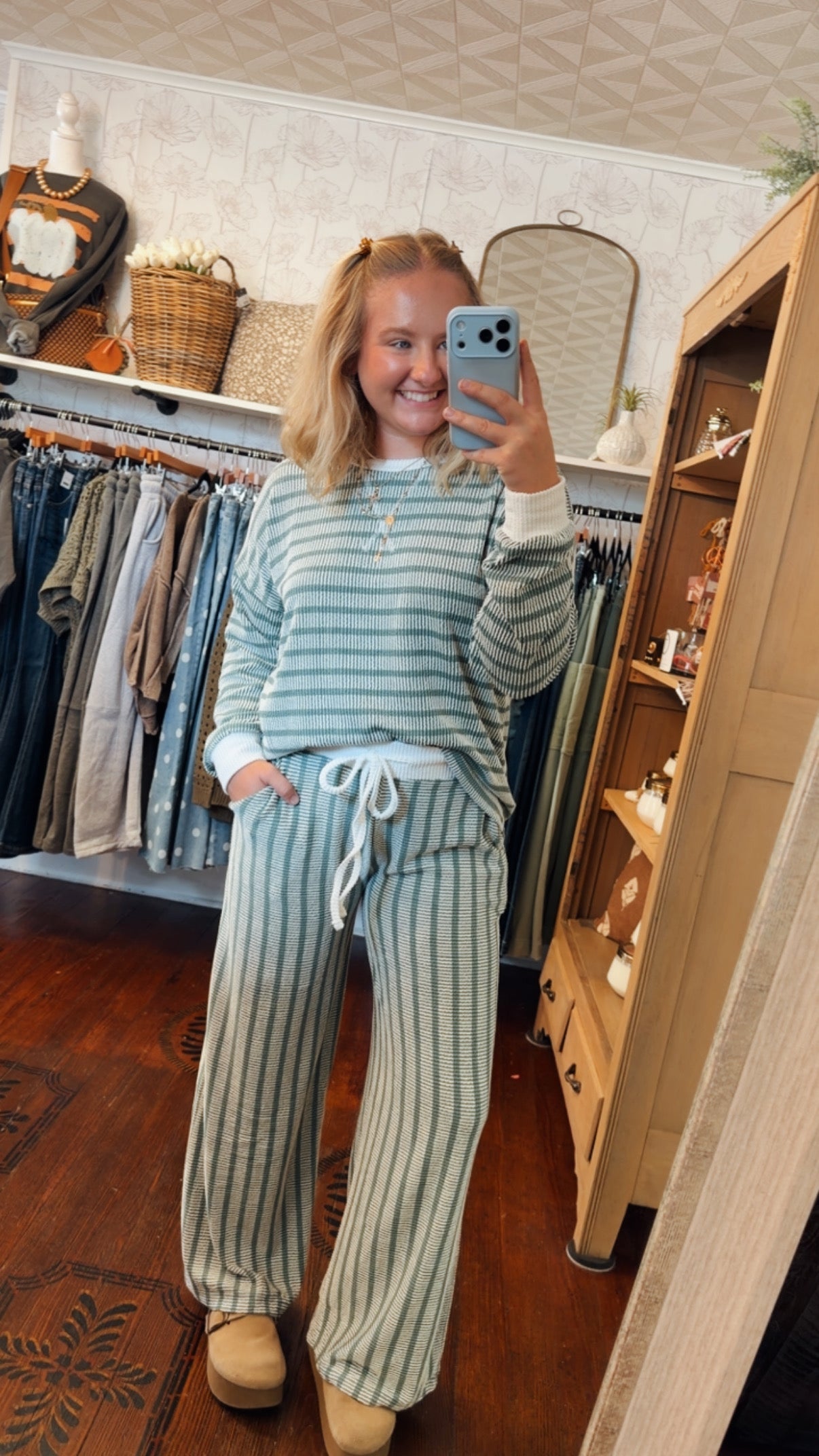 Long Sleeve Striped Set