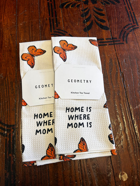 Home Is Where The Mom Is Geometry Towel