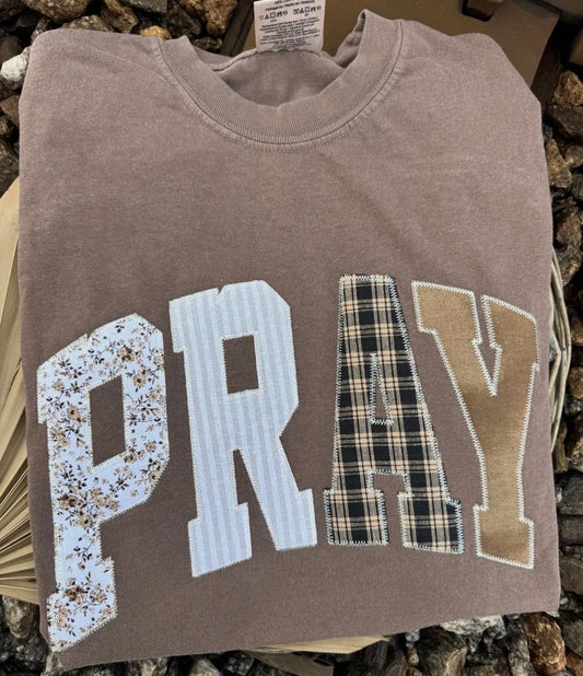 Pray Patchwork Tee
