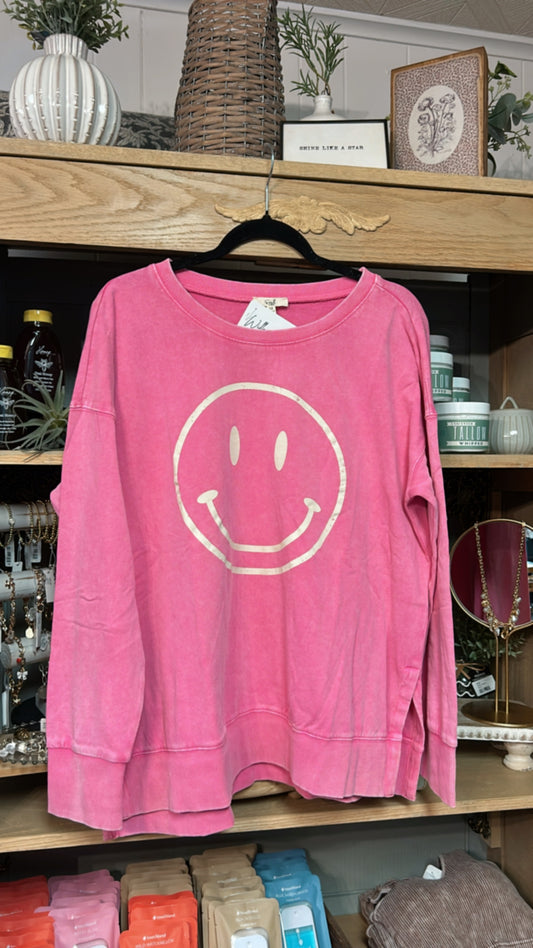 Smiley Face Pullover