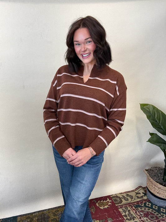 Sunday Brunch Stripe Sweater