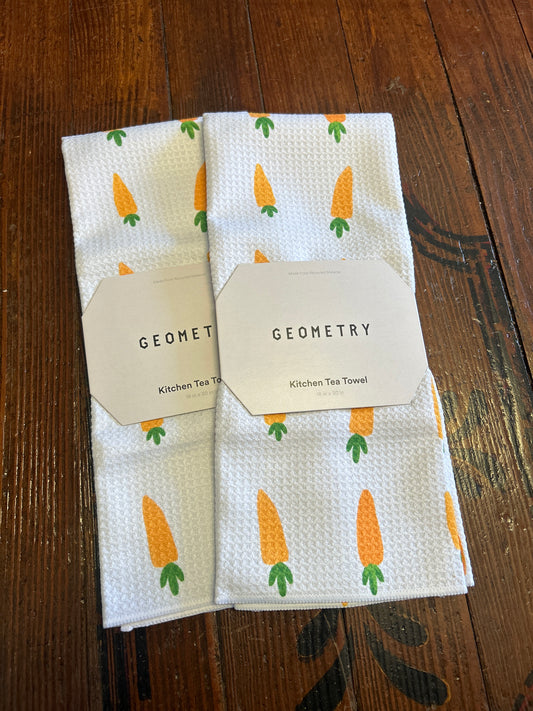 Baby Carrots Geometry Towel