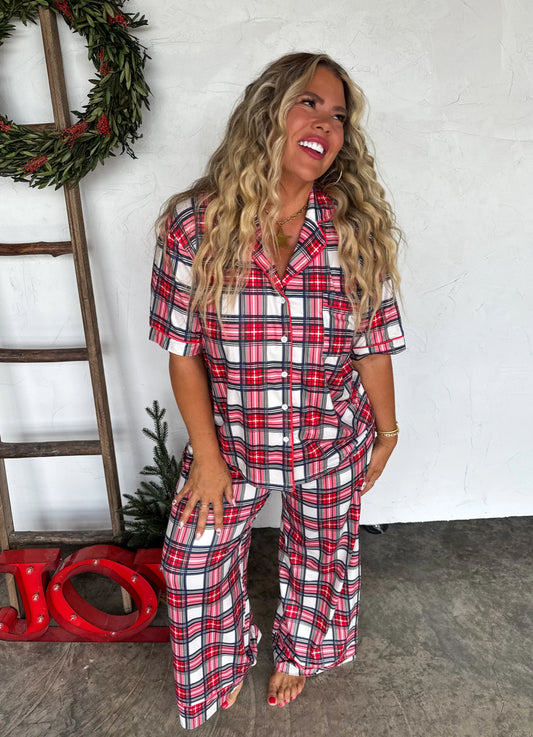 Holiday Plaid Christmas Pjs