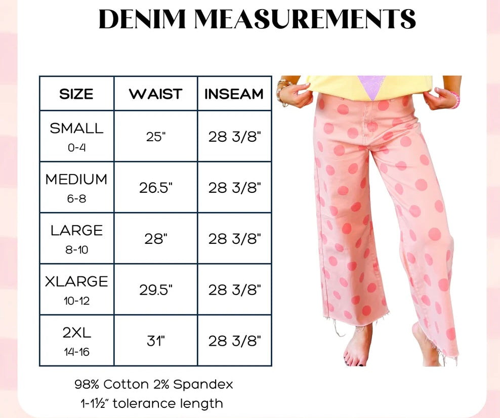 Polka Dot Denim