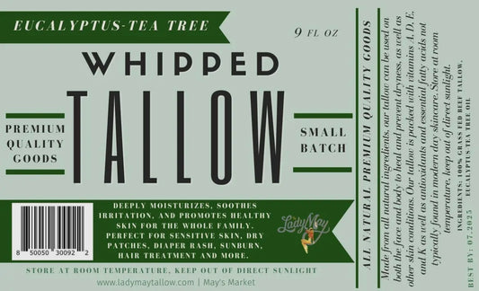 Eucalyptus 9oz Whipped Tallow