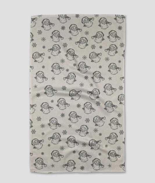 Vintage Santa Geometry Towel