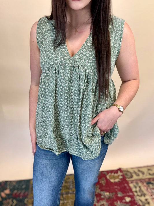 Floral Babydoll Tank