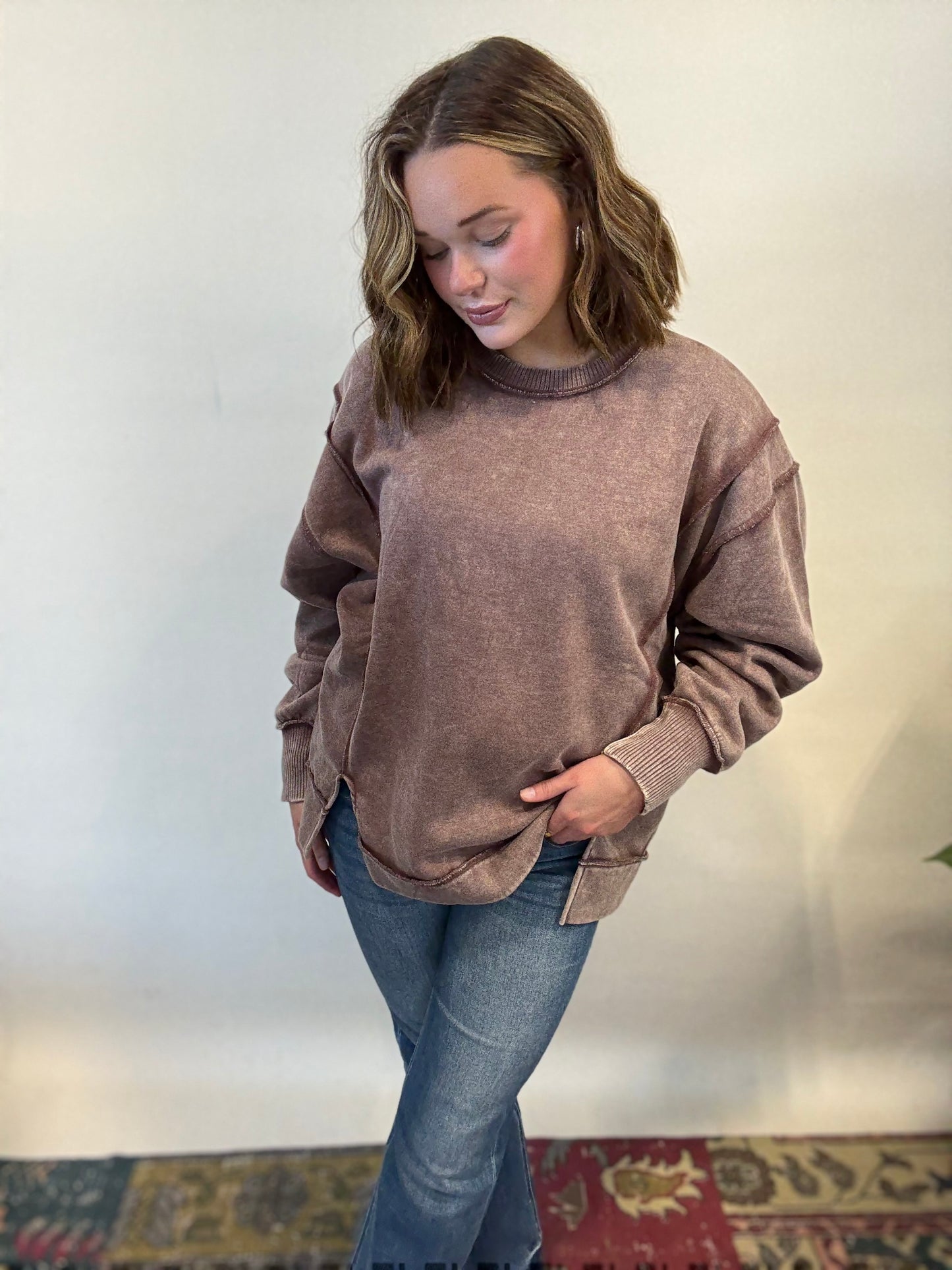 Mandy Mineral Wash Pullover
