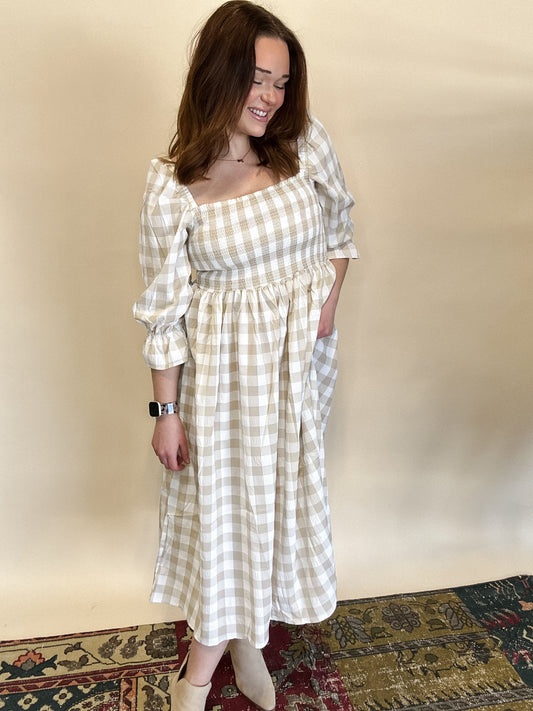Lindsay Gingham Dress