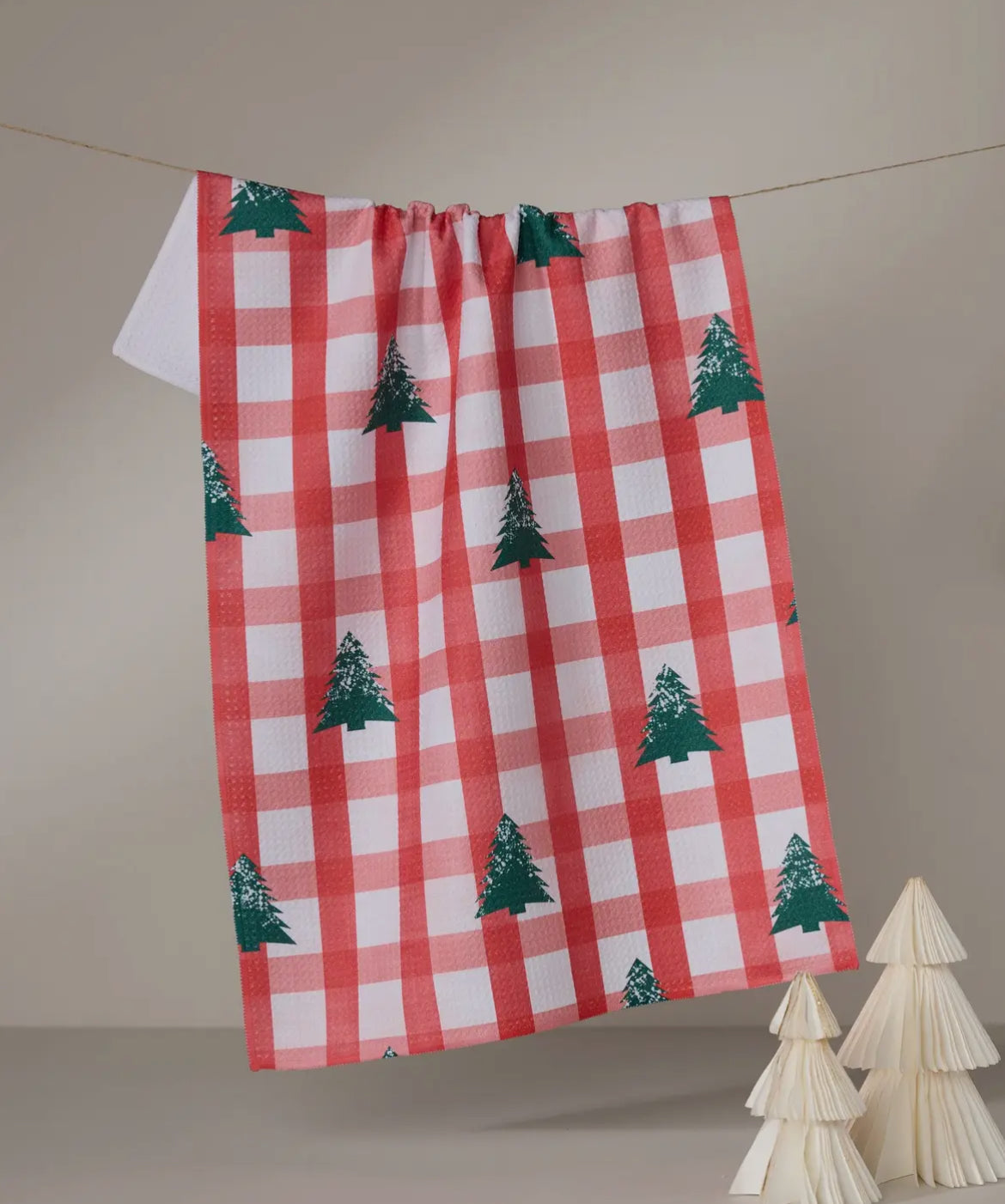 Christmas Pines Geometry Towel