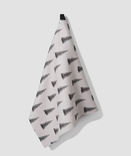 Alpine Forest Geometry Towel