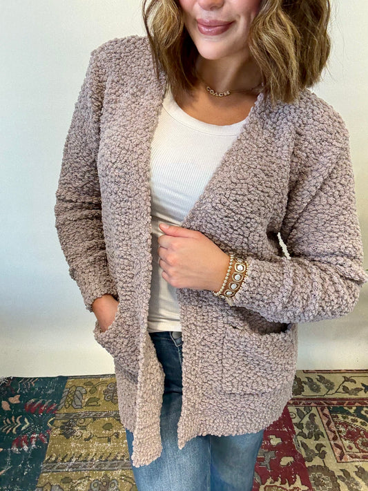 Latte Popcorn Cardigan