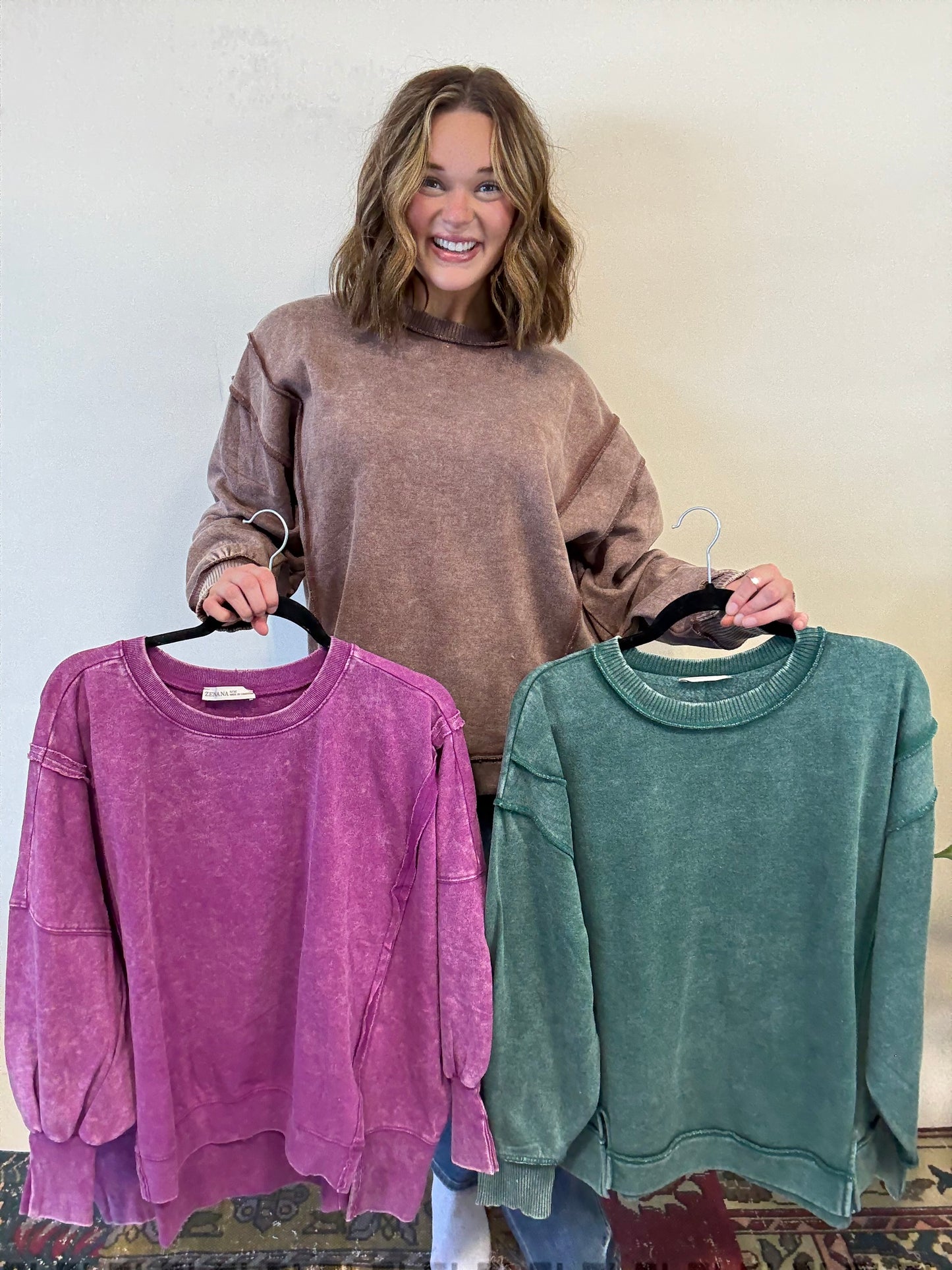 Mandy Mineral Wash Pullover