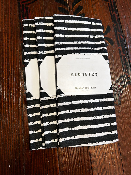 Eerie Stripe Geometry Towel