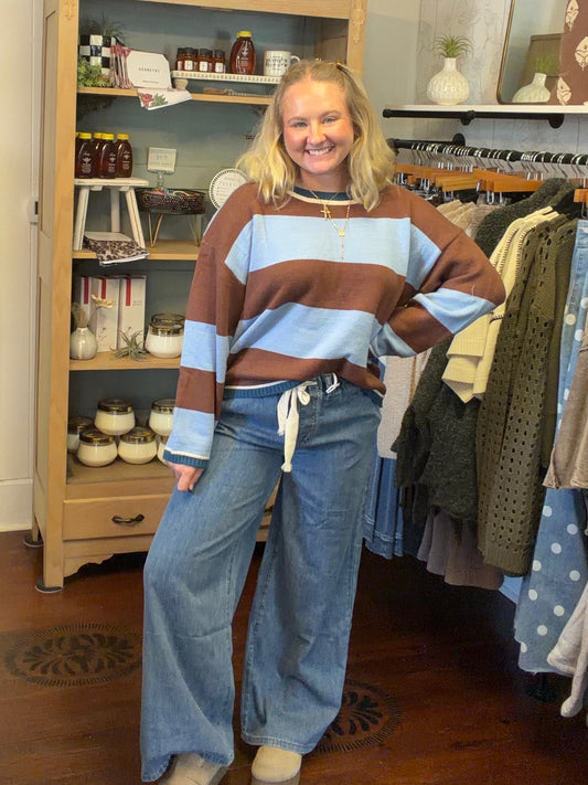 Wide Striped Sweater