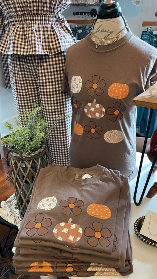 Floral Pumpkin Graphic Tee