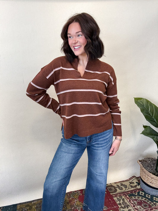 Sunday Brunch Stripe Sweater