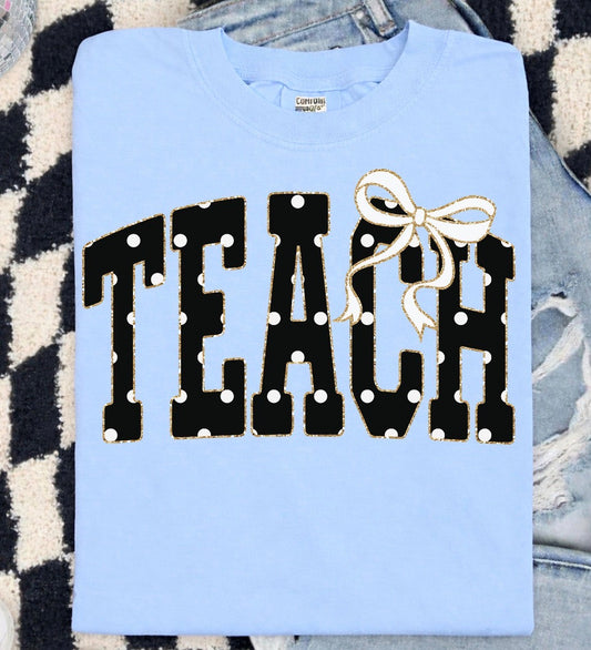 Polka Dot Teach Graphic Tee