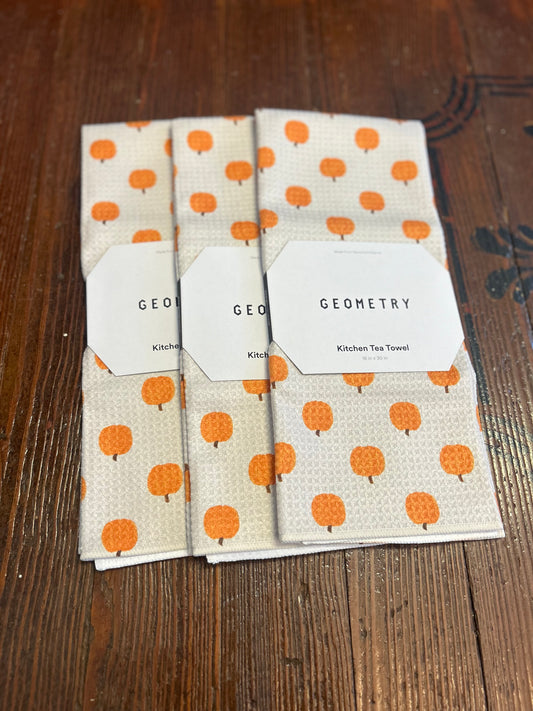 Patchwork Pumpkin Geometry Towel