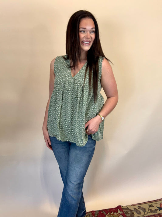 Floral Babydoll Tank