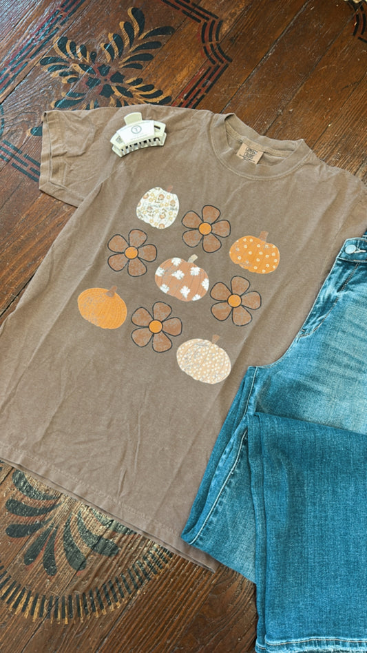 Floral Pumpkin Graphic Tee