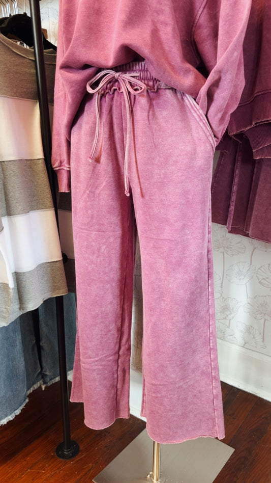 Ash Plum Sweatpants