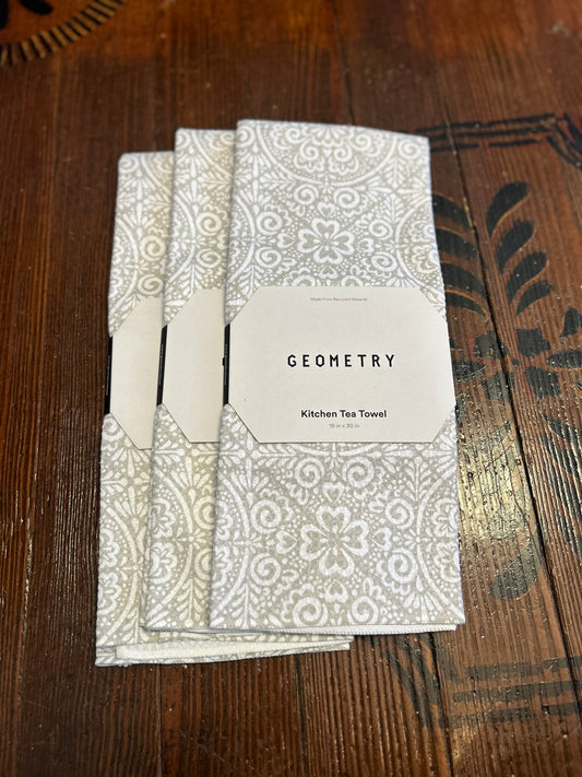 Boho Medallion Geometry Towel