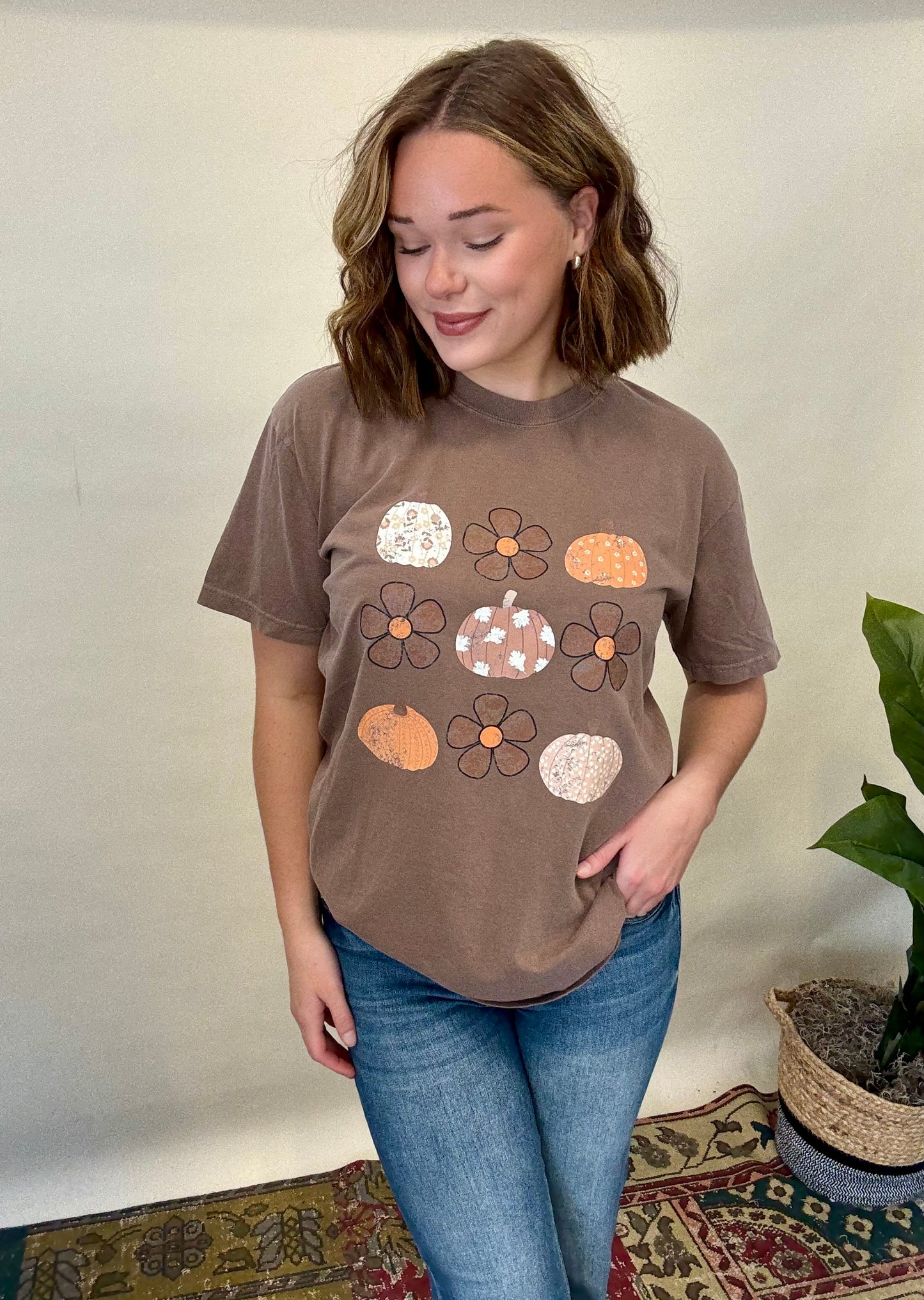 Floral Pumpkin Graphic Tee