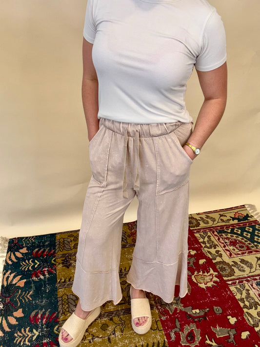 Mocha Wide Leg Pants