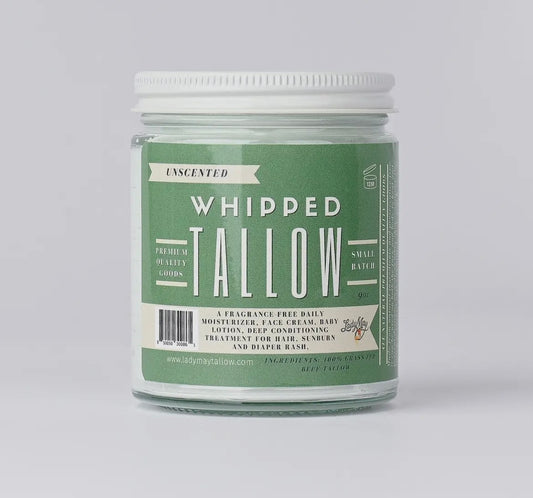 Unscented 9oz Whipped Tallow