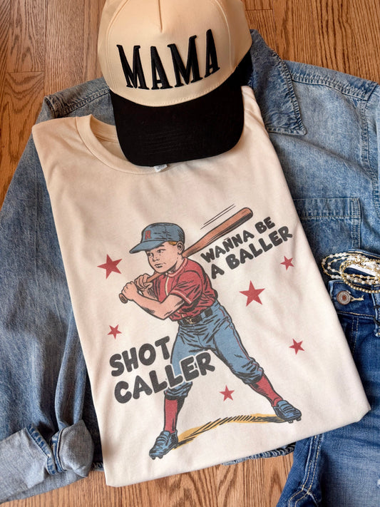Shot Caller Baseball Tee- Made to Order