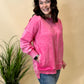 Hot Pink Wash Pullover