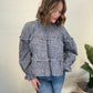 Ruffle Plaid Top