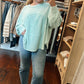 Mint Peace Knit Top