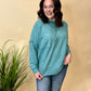 Ash Teal Pocket Sweater