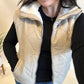 Khaki Quilted Puffer Vest