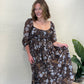 Espresso Fall Floral Dress