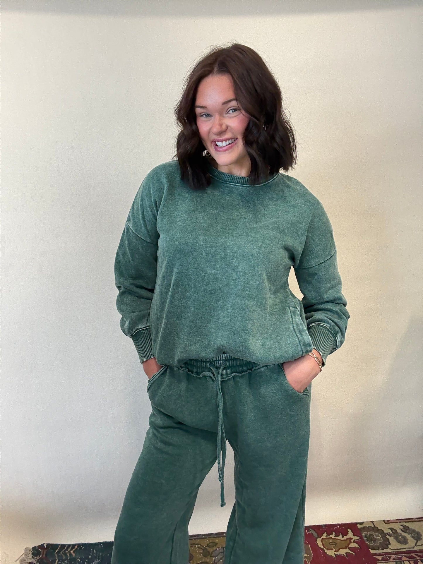 Acid Wash Crewneck