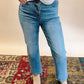Tummy Control Risen Straight Jeans