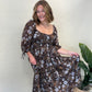 Espresso Fall Floral Dress