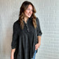 Ollie Washed Black Blouse