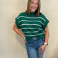 Striped Knit Short Sleeve