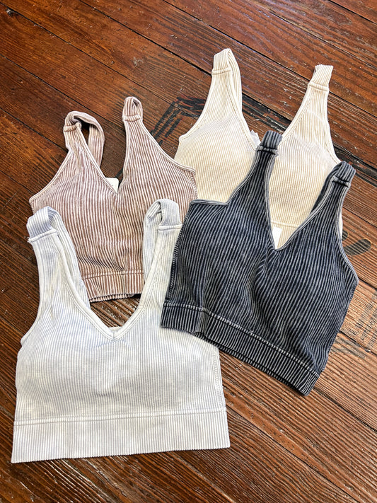 Ribbed Bralettes