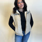 Khaki Quilted Puffer Vest