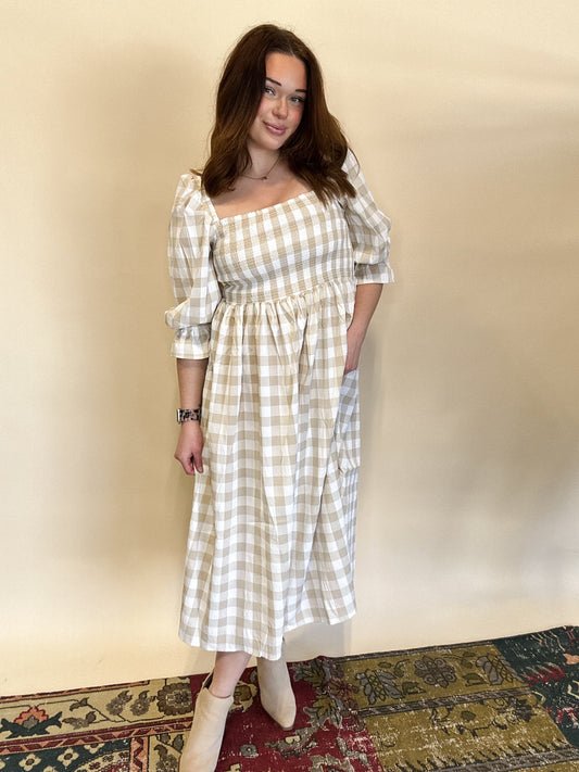 Lindsay Gingham Dress