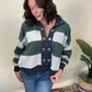 Emerald and Navy Stripe Pullover