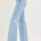 Hight Rise Light Wash Straight Jeans
