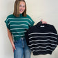 Striped Knit Short Sleeve