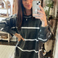 Oversized Striped Pullover