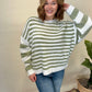 Sage Striped Sweater